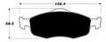 Porterfield Brake Pads for 2001 MERCURY COUGAR 6 Cyl R/Drum w/o sensor