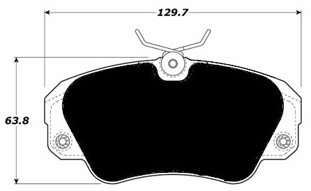 Porterfield Brake Pads for 1998 CADILLAC CATERA