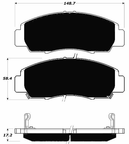Porterfield Brake Pads for 2008 HONDA ACCORD Coupe EX-L