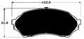 Porterfield Brake Pads for 2001 MAZDA PROTEGE 1.6L Eng