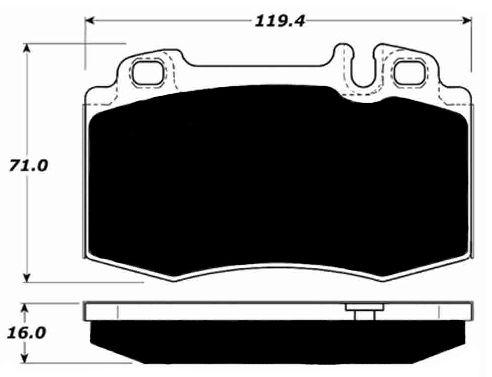 Porterfield Brake Pads for 2011 MERCEDES-BENZ CLS500