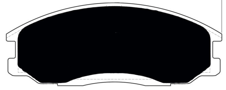 Porterfield Brake Pads for 2000 HYUNDAI SANTA FE V6 4WD