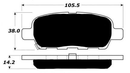 Porterfield Brake Pads for 2004 INFINITI FX35