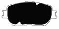 Porterfield Brake Pads for 2004 TOYOTA CAMRY 4 Cyl w/Rear Drums