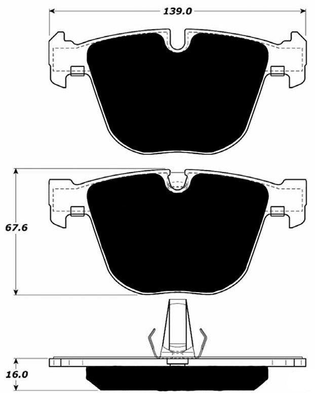 Porterfield Brake Pads for 2010 BMW 545i