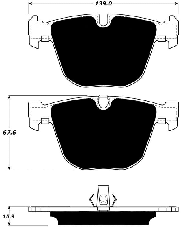 Porterfield Brake Pads for 2008 BMW X5 xDrive48i