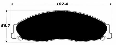 Porterfield Brake Pads for 2007 CADILLAC STS Std Brakes