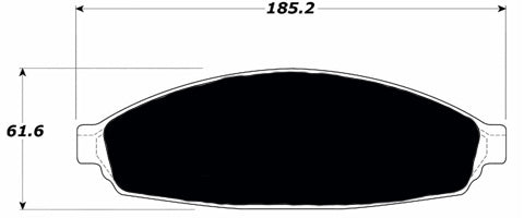 Porterfield Brake Pads for 2010 FORD CROWN VICTORIA