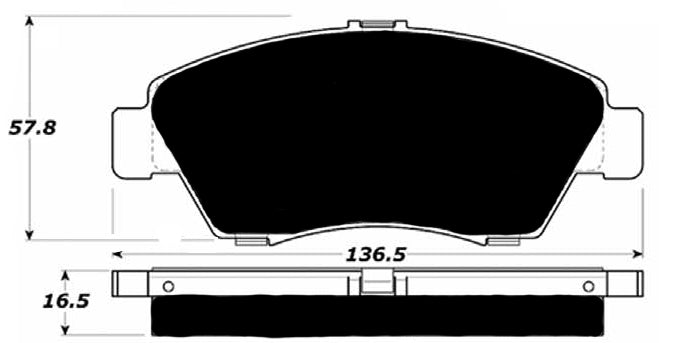 Porterfield Brake Pads for 2007 HONDA CIVIC Sedan Hybrid