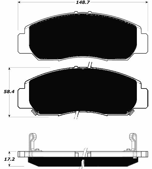 Porterfield Brake Pads for 2007 HONDA ACCORD Coupe V6 - LX A/T