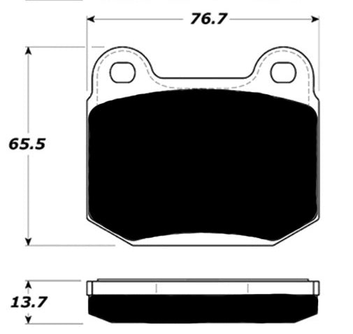 Porterfield Brake Pads for 2008 NISSAN 350Z Track model