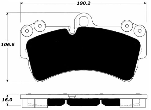 Porterfield Brake Pads for 2004 PORSCHE CAYENNE w/350mm Front Rotor