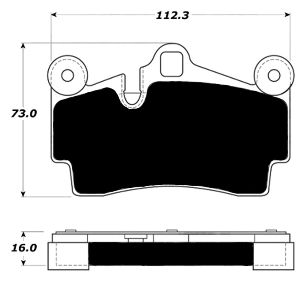 Porterfield Brake Pads for 2007 PORSCHE CAYENNE w/380mm Front Rotor