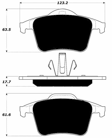 Porterfield Brake Pads for 2012 VOLVO XC90 w/316mm Front Discs