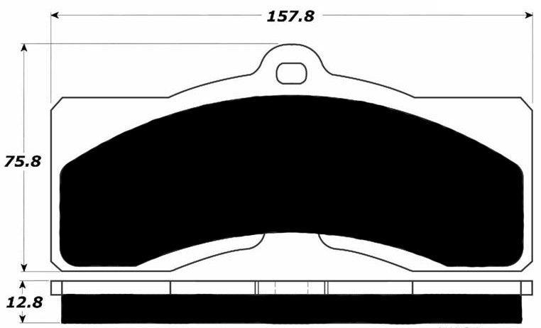 Porterfield Brake Pads for 1974 CHEVROLET CORVETTE Single Pin