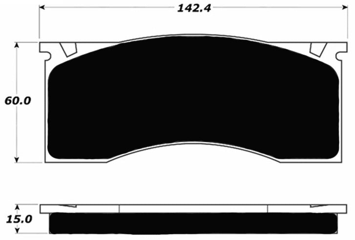 Porterfield Brake Pads for 1967 FORD MUSTANG w/Lincoln Cal
