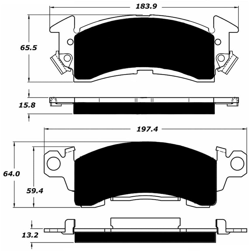 Porterfield Brake Pads for 1971 GMC JIMMY (Full Size) 4wd