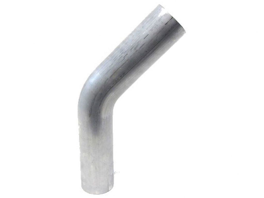 HPS 3-1/4" OD 45 Degree Bend 6061 Aluminum Elbow Pipe Tubing 16 Gauge w/ 3 1/2" CLR