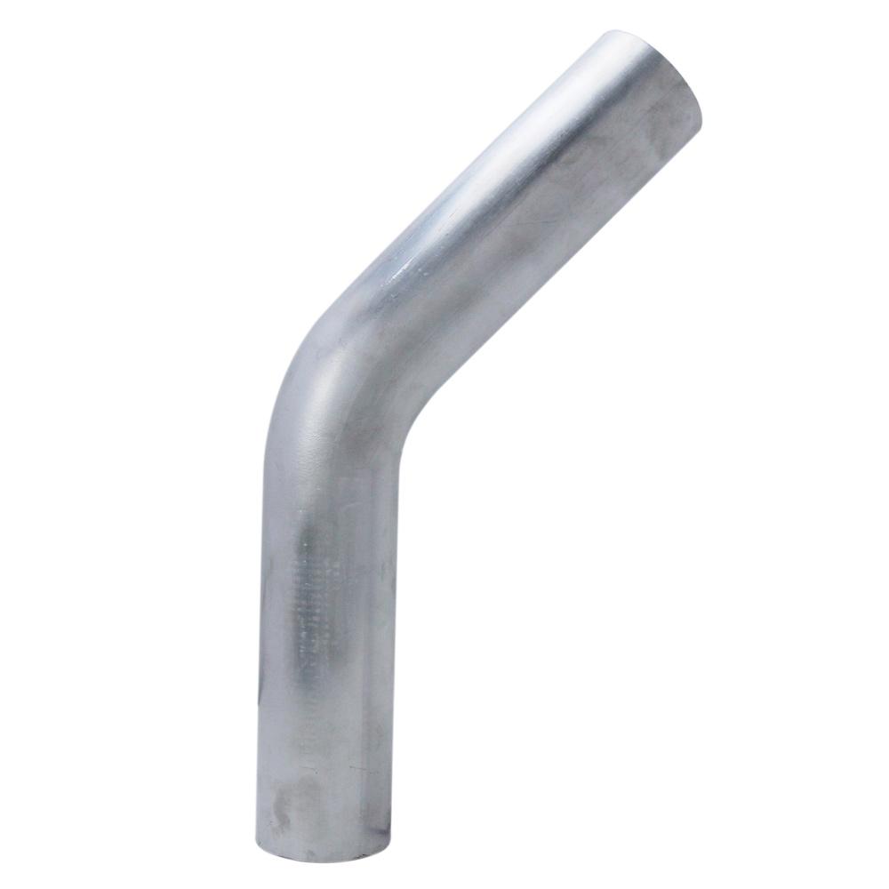 HPS 1-1/4" OD 45 Degree Bend 6061 Aluminum Elbow Pipe Tubing 16 Gauge w/ 2" CLR