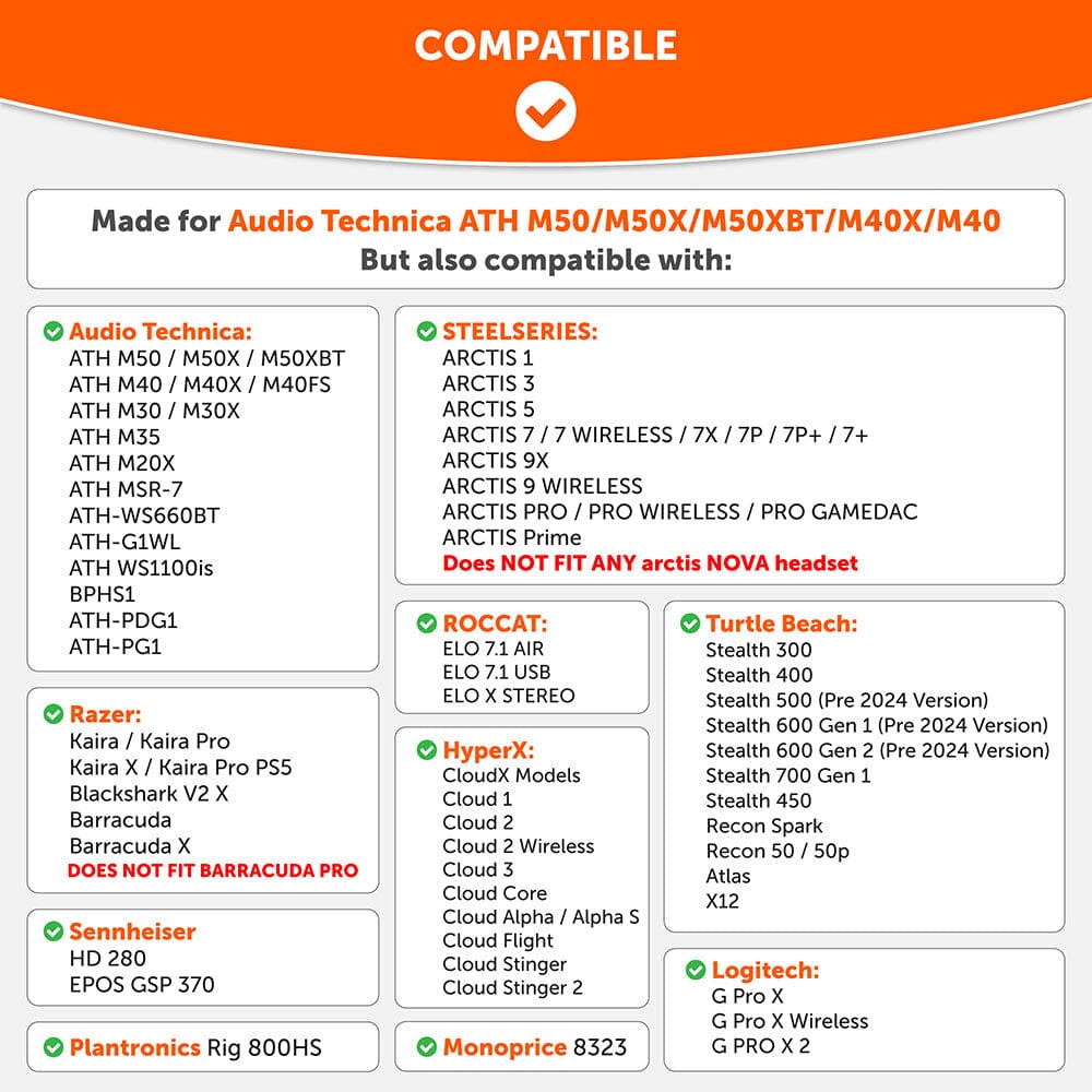 ATH M50X Earpads