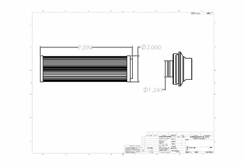 Aeromotive Filter Element 10 micron Cellulose - Fits 12361 12661