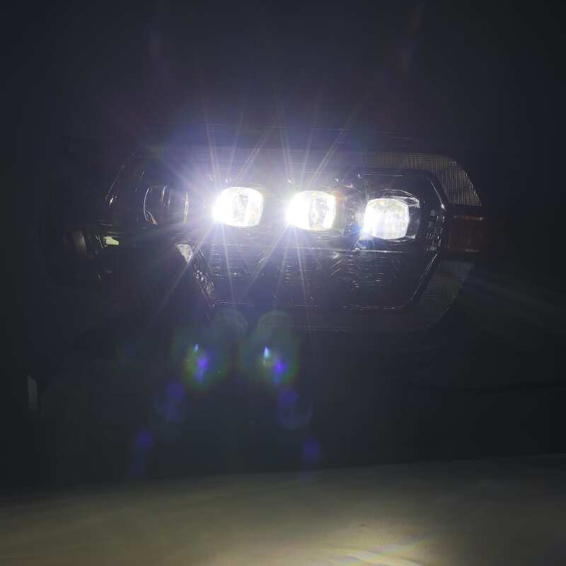 AlphaRex 12-15 Toyota Tacoma NOVA LED Proj Headlights Plank Style Black w/Activ Light/Seq Signal/DRL 880753