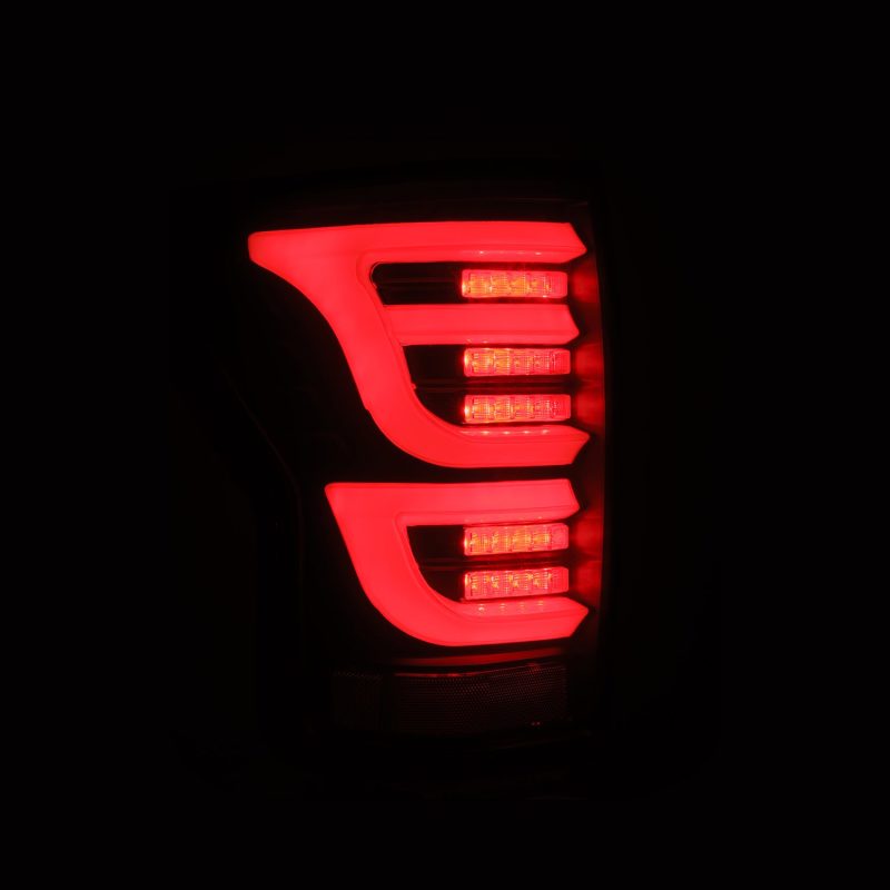 AlphaRex 07-13 Toyota Tundra LUXX-Series LED Tail Lights Black 670030