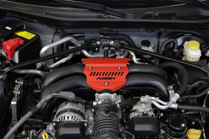 Perrin [22-25 BRZ/GR86] Engine Cover - Red Wrinkle | PSP-ENG-162RD