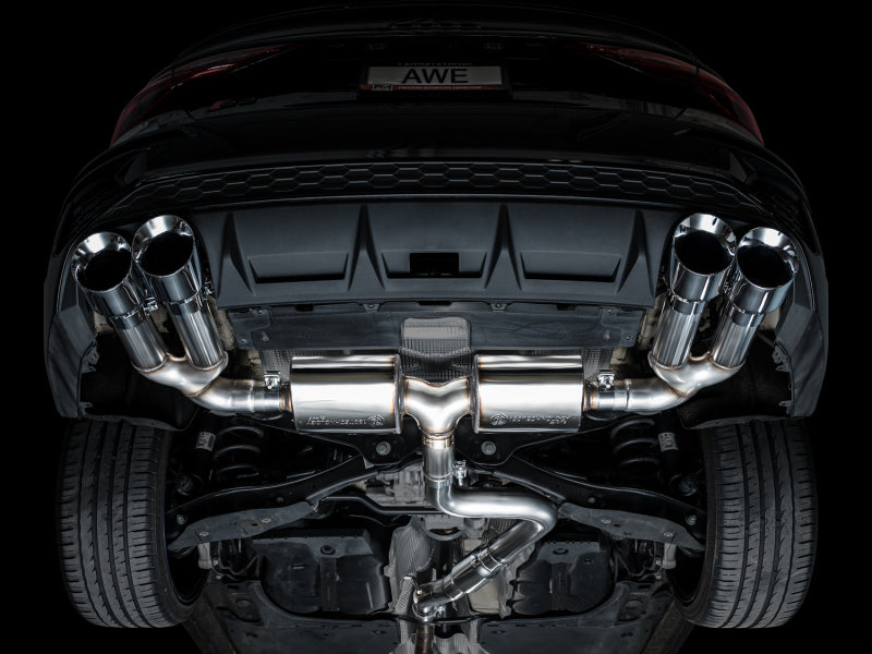 AWE Tuning AWE 22-24 Audi 8Y S3 Touring Edition Exhaust - Chrome Silver Tips 3015-42897