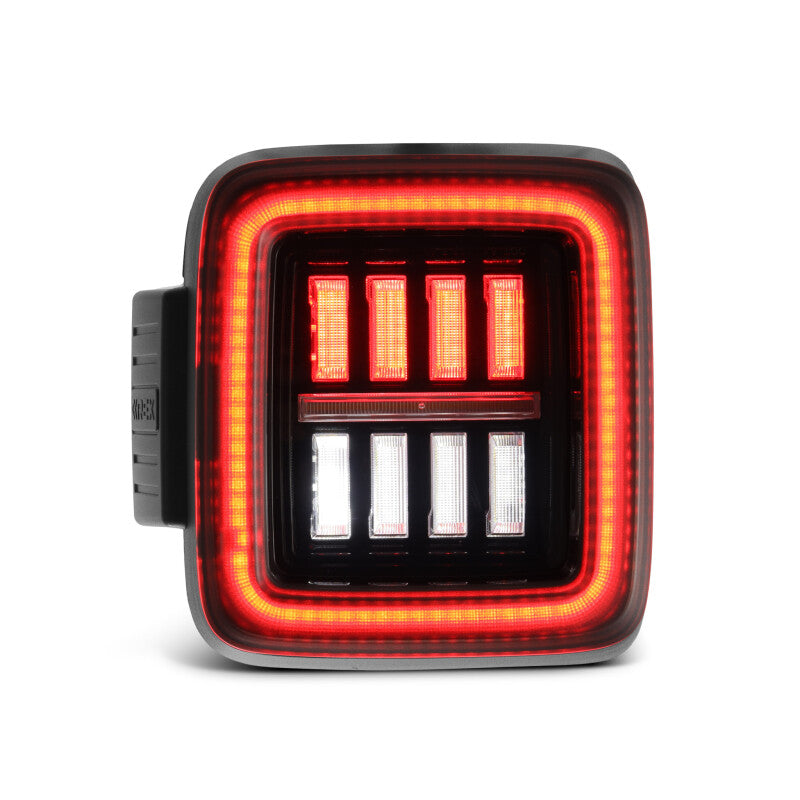 AlphaRex 18-23 Jeep Wrangler JL NOVA Prismatic LED Taillights Alpha-Black 602010