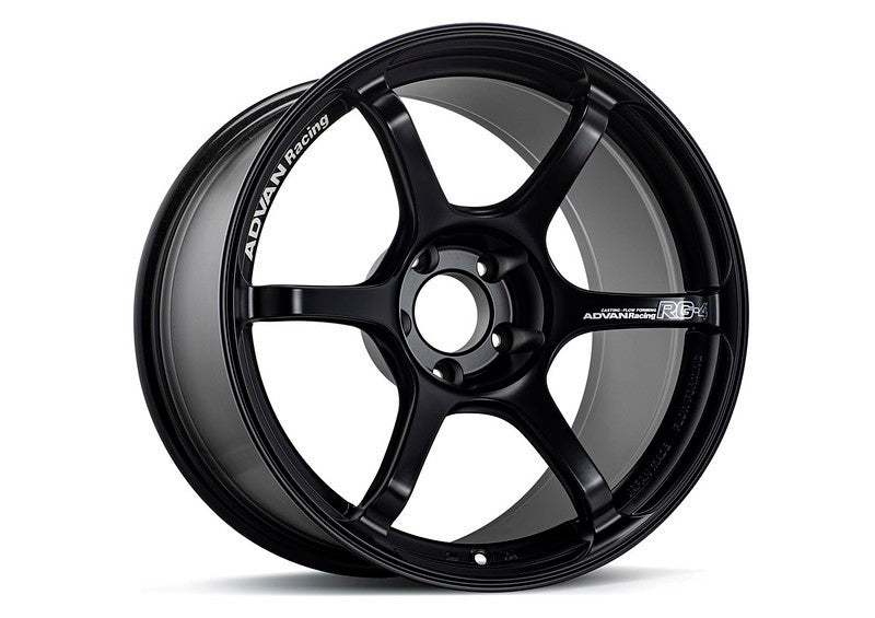 Advan RG-4 18x10 +35 5-114.3 Semi Gloss Black Wheel YA48K35ESB