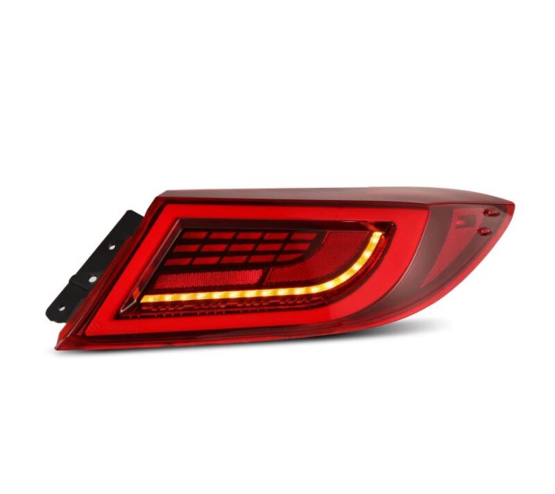 AlphaRex 22-24 Toyota GR86 LUXX LED Taillights Vivid Red 675030
