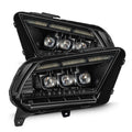 AlphaRex 13-14 Ford Mustang NOVA LED Proj Headlights Alpha-Blk w/Actv Light & Seq.Sig / SB DRL 880488