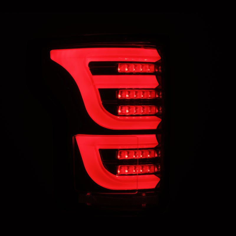 AlphaRex 15-20 Ford F150 Luxx-Series LED Tail Lights Alpha-Black 652030