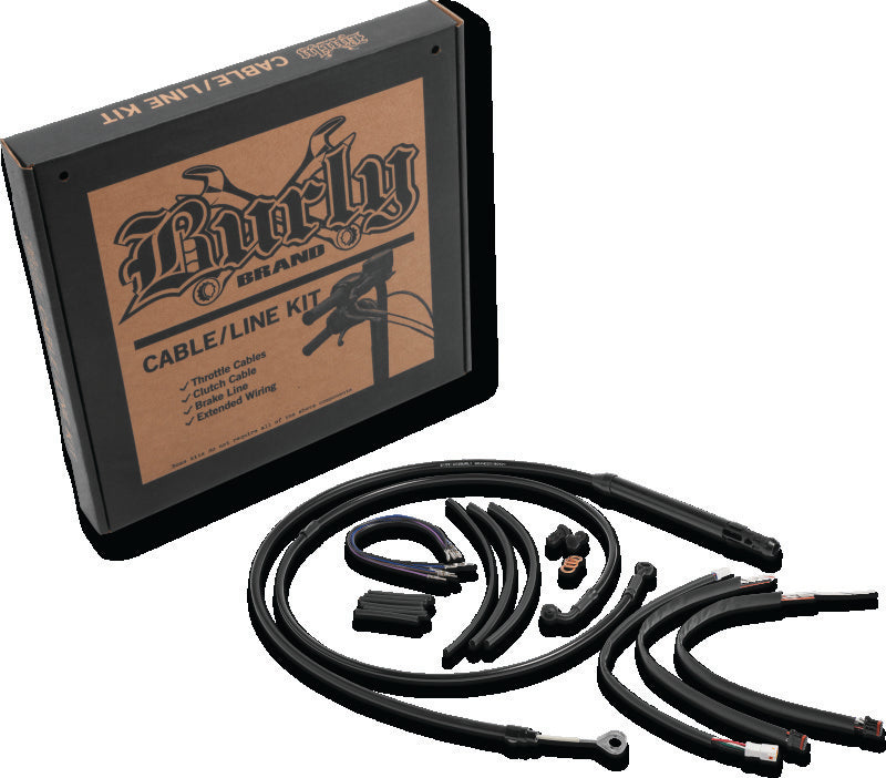 Burly Brand Control Kit 12in T-Bar - Black B30-1262