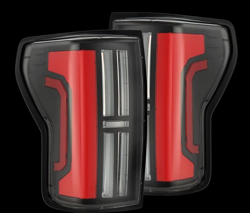 AlphaRex 07-13 Toyota Tundra Nova-Series LED Tail Lights - Black Red 670052