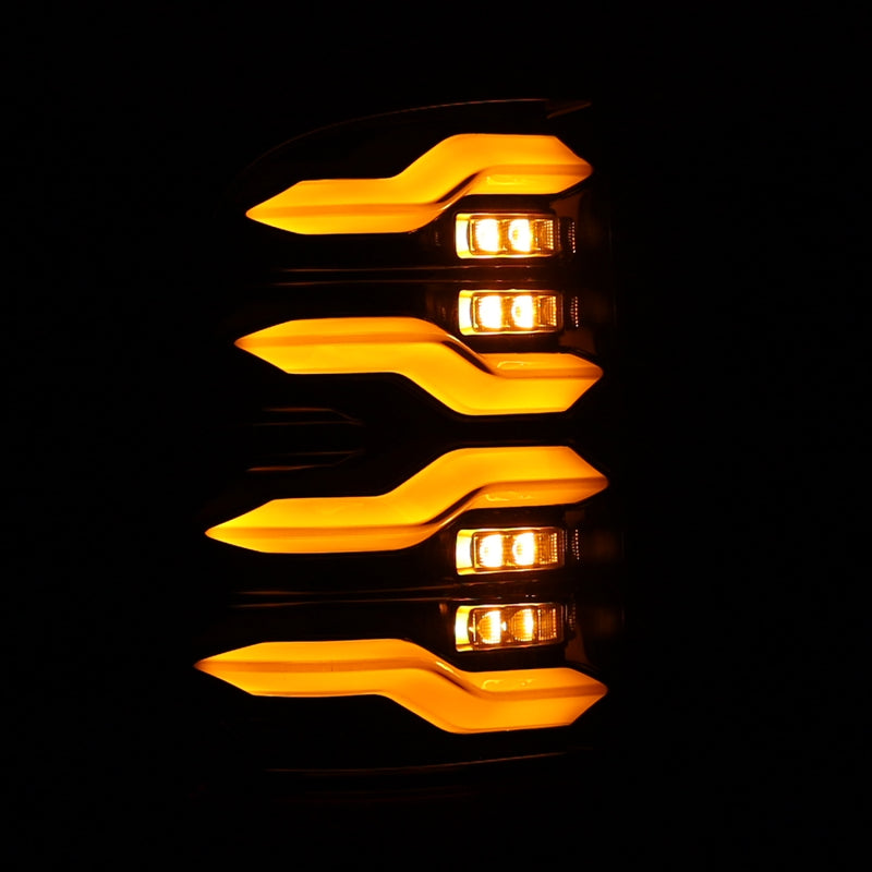 AlphaRex 09-18 Dodge Ram Luxx-Series LED Tail Lights Black w/ Activation Light & Sequential Signal 640004