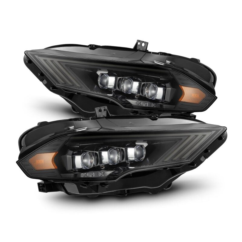 AlphaRex 18-22 Ford Mustang NOVA-Series LED Projector Headlights Alpha-Black 880257