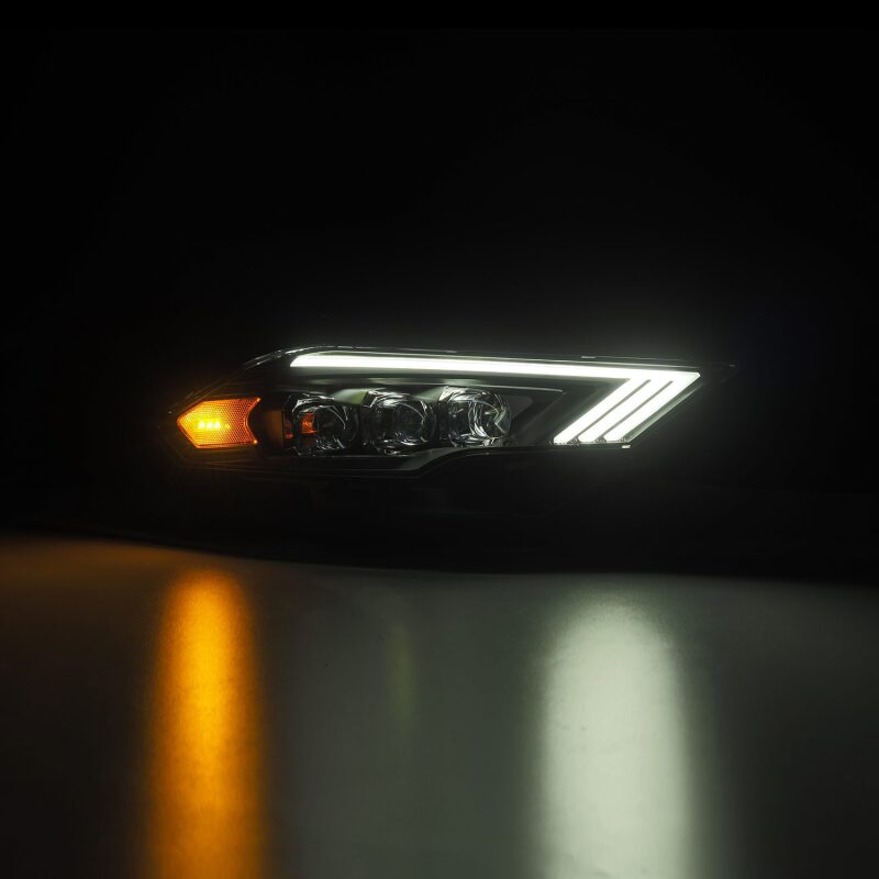 AlphaRex 18-22 Ford Mustang NOVA-Series LED Projector Headlights Black 880258