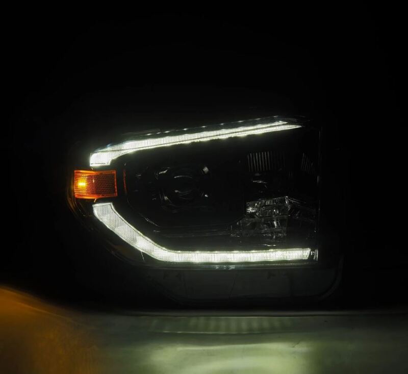 AlphaRex 14-21 Toyota Tundra PRO-Series Projector Headlights Black w/Seq. Sig. + DRL 880839