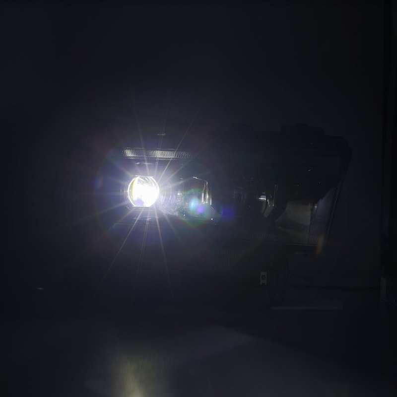 AlphaRex 19-21 Ram 2500 LUXX LED Proj Headlights Plank Style Alpha Blk w/Activ Light/Seq Signal/DRL 880549