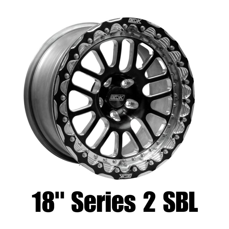 Belak Wheels Belak 18x12 / 8.75in BS / 5x4.75BP / High Pad / Series 2 Wheel - Single Beadlock 18125475S28BS-SBL