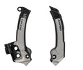Acerbis 23+ Husqvarna FC/FX/ TC/ TXi/ FE/ TE Frame Guards- X-Grip - Black/Gray 2979601001