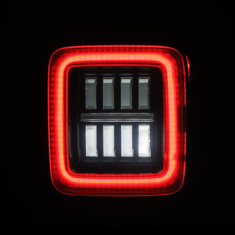 AlphaRex 18-23 Jeep Wrangler JL NOVA Prismatic LED Taillights Alpha-Black 602010