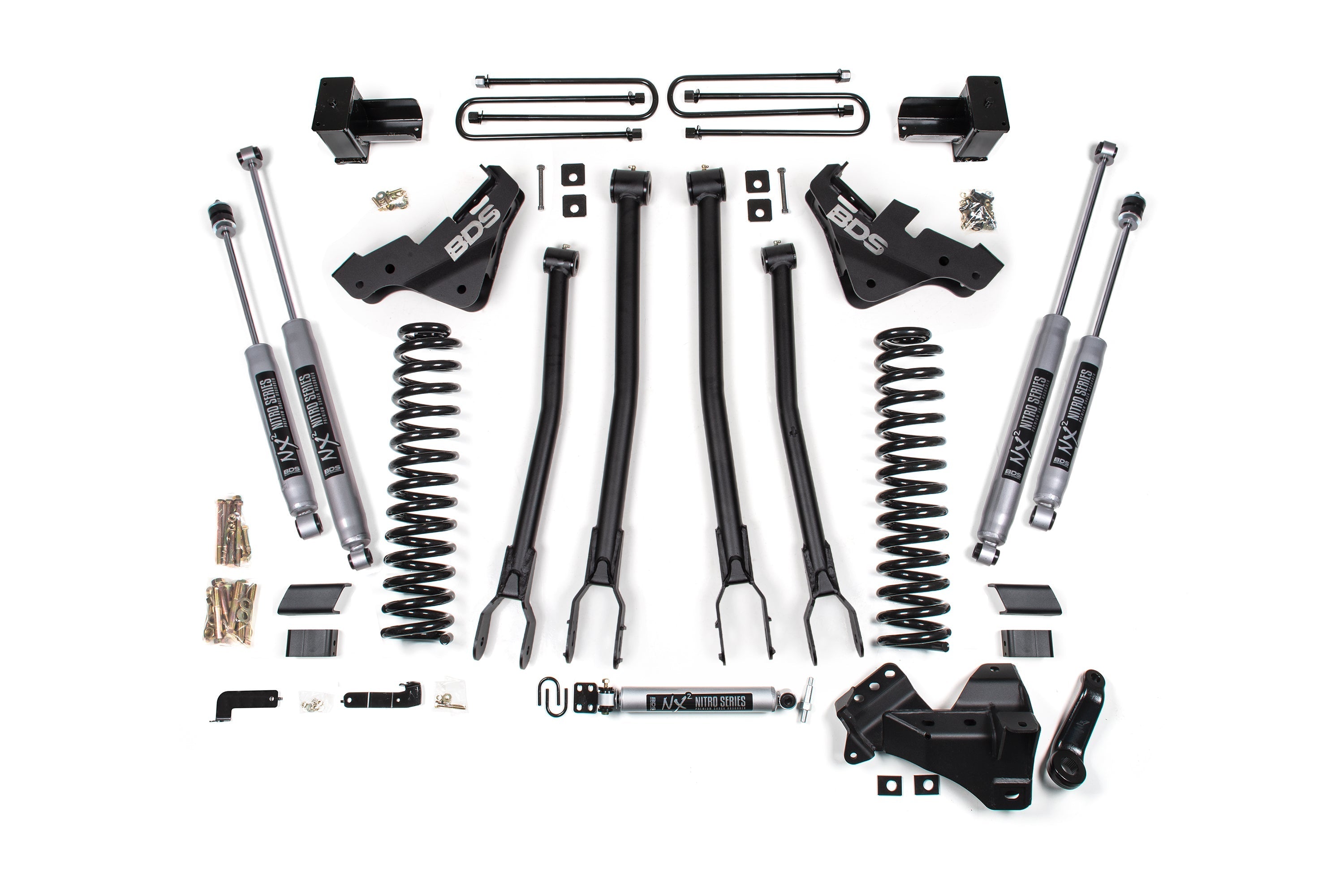 5 Inch Lift Kit w/ 4-Link | Ford F250/F350 Super Duty (23-25) 4WD | Gas