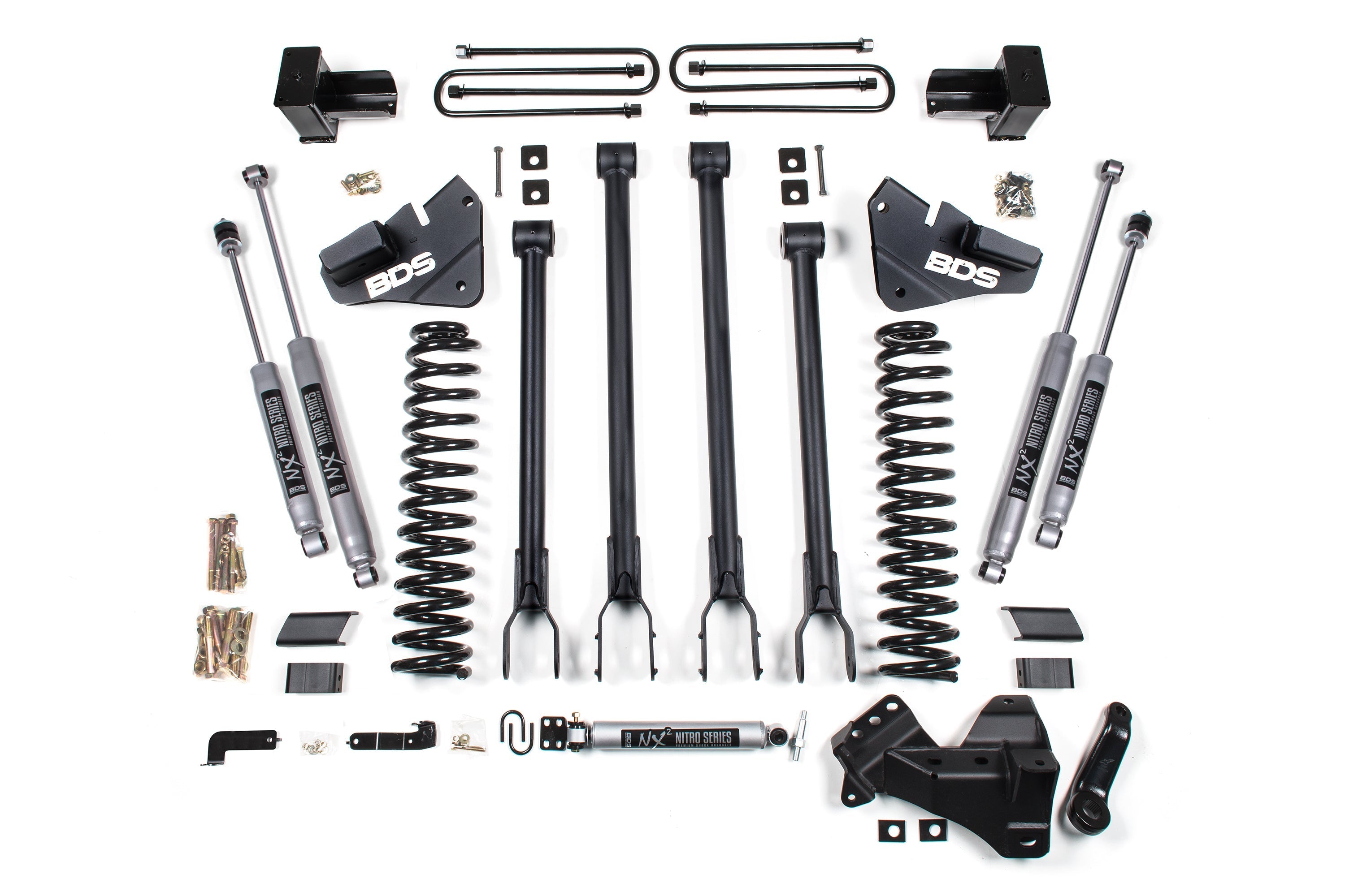 5 Inch Lift Kit w/ 4-Link | Ford F250/F350 Super Duty (20-22) 4WD | Diesel