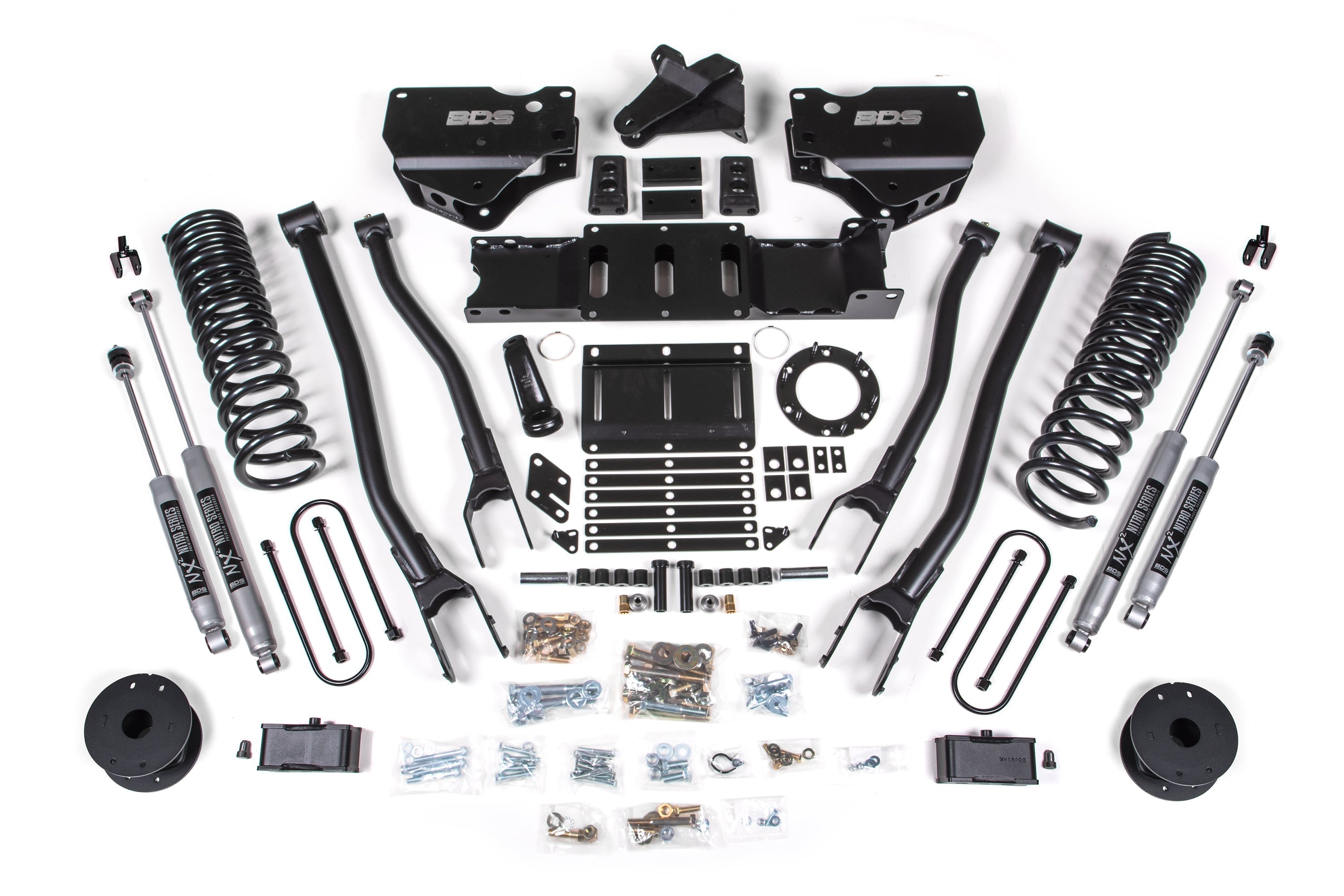 4 Inch Lift Kit w/ 4-Link | Ram 3500 w/ Rear Air Ride (19-24) 4WD | Diesel
