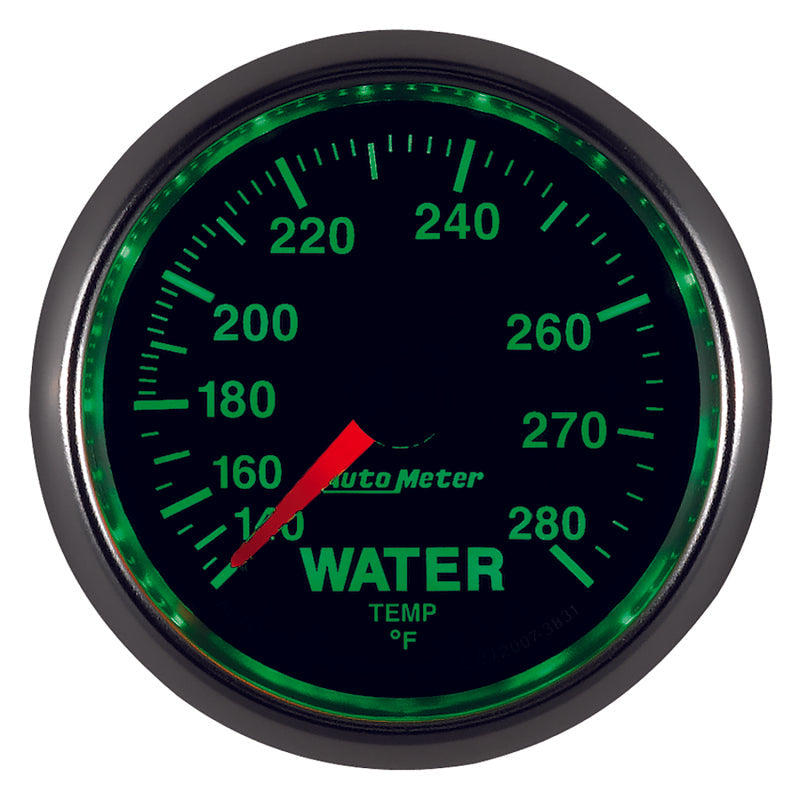 AutoMeter Gauge Water Temp 2-1/16in. 140-280 Deg. F Mechanical Gs 3831