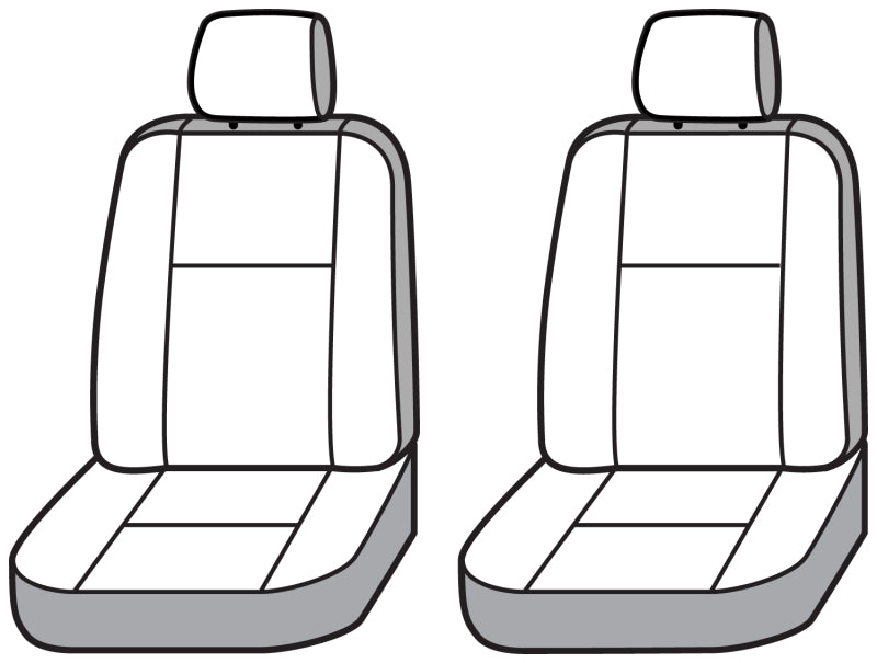 Covercraft 2024+ Jeep Gladiator Electric Polycotton SeatSaver Front Row Seat Covers - Grey SS2627PCGY