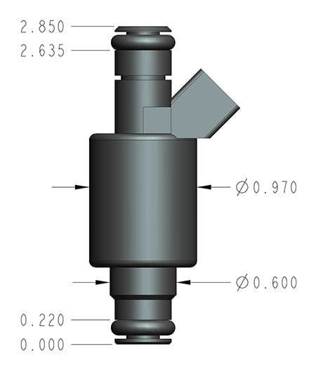 EFI Performance Fuel Injectors - Set of Eight - Bosch/EV1 - 24 lb/hr - High Impedance